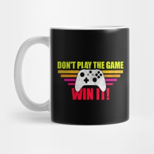 Don't Play The Game Win It Retro Vintage Gaming Controller Mug